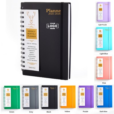 Monthly Planner 2025-27 Hard Cover Calendar Planning Book with Tabs