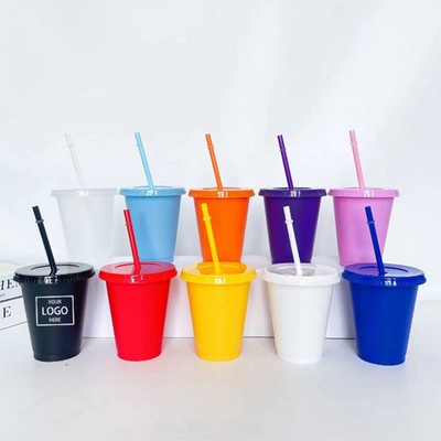 Plastic Straw Cup