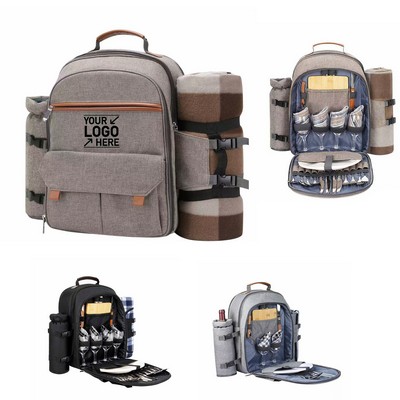 Picnic Backpack With Tableware Inset