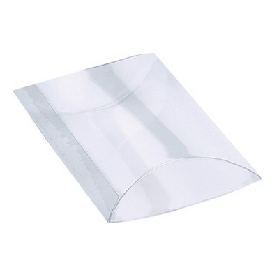 Clear Plastic Pillow Box (4" x 3¾" x 1-3/16")