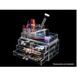 Curved Top Acrylic Cosmetic & Jewelry Storage Organizer