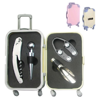 4 IN 1 Suitcase Wine Opener