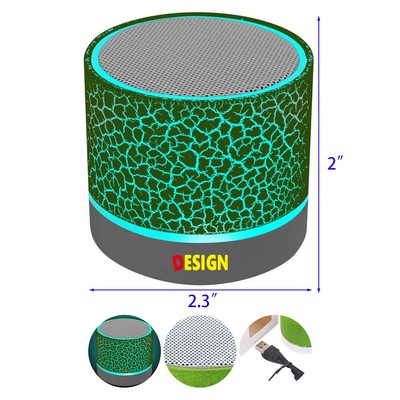 LED Lights Portable Rechargeable Mini Speaker