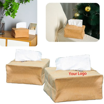 Washable Kraft Paper Tissue Box