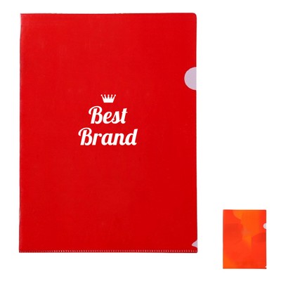 A5 Plastic Single-Pocket Folder