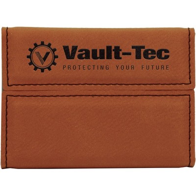 3.75" x 2.75" Rawhide Leatherette Hard Business Card Holder