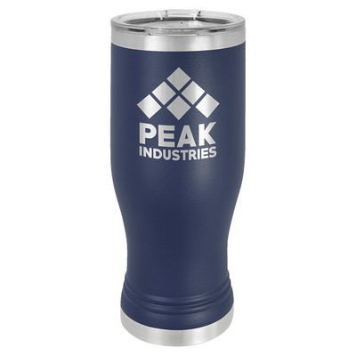 Polar Camel Navy Blue 20 oz. Pilsner with Clear Lid