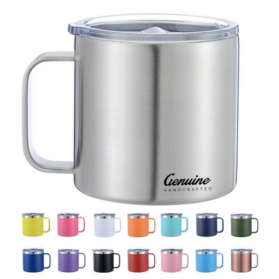 10/12/14/20 Oz Stainless Steel Insulated Mug with Lid