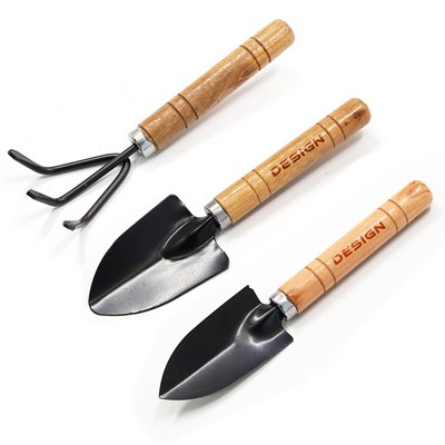 Mini Shovel Rake Spade Wood Handle Sets