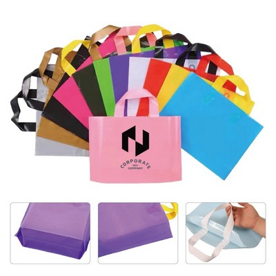 Die-cut Soft PE Handle Shopping Tote Bag
