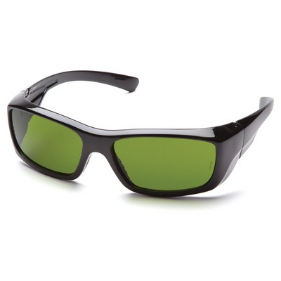Emerge Safety Reading Glasses, Black Frame with Clear IR Filter Lens
