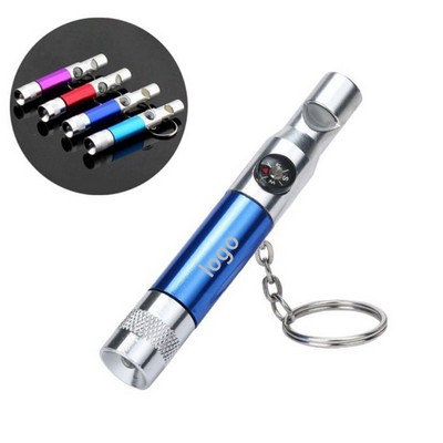 Multi Audio Outdoor Survival Whistle With Hanging Chain