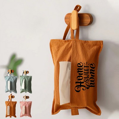 Canvas Tissue Box with Strap