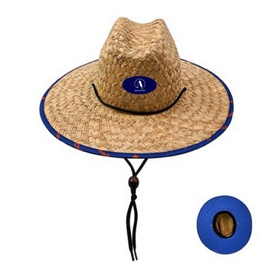 Sun Protection Lifeguard Straw Hat