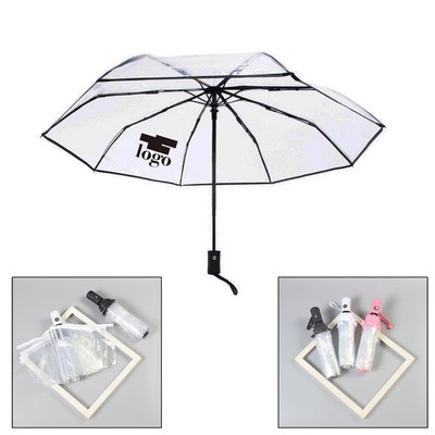 16-Rib Transparent Umbrella