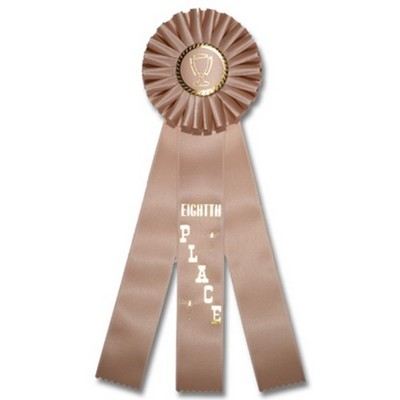 16" Stock Rosettes/Trophy Cup On Medallion - 8TH PLACE