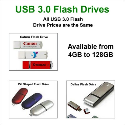 USB Flash Drive 3.0 - 16 GB Memory No Extra Tariff