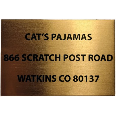 2" x 3" - Custom Aluminum Plate