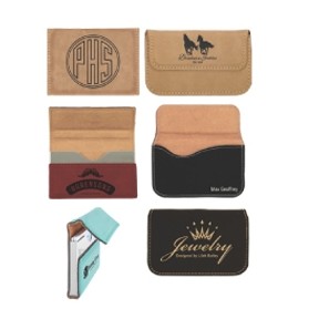 Leatherette Hard Business Card Case