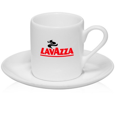 Verona Espresso cup and saucer set in fine porcelain 2.5oz