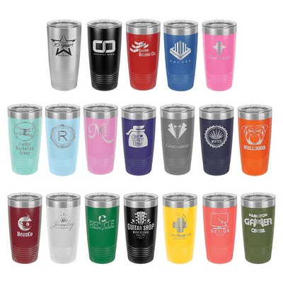 Polar Camel 20 oz. Ringneck Vacuum Insulated Tumbler w/Clear Lid