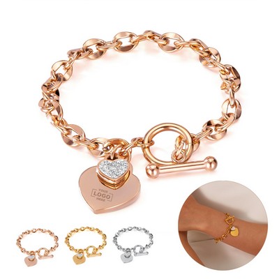 Oval Chain Link Stainless Steel Bracelet(Free Shipping)