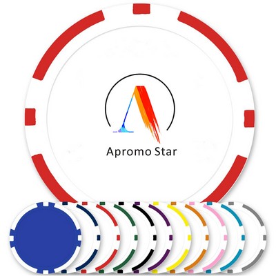 11.5 gram ABS Poker Chips with 8 Stripes (Full Color Laminated Decals)