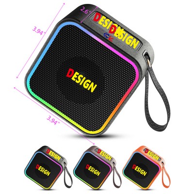 Portable Leather Wireless Sound Speakers