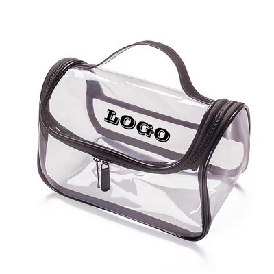 Handheld Transparent Makeup Storage Bag