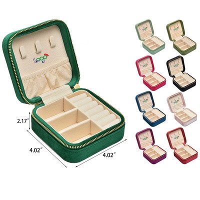 Mini Tiny Plush Velvet Jewelry Box