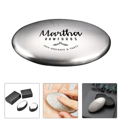 Stainless Steel Metal Oval Deodorization Soap