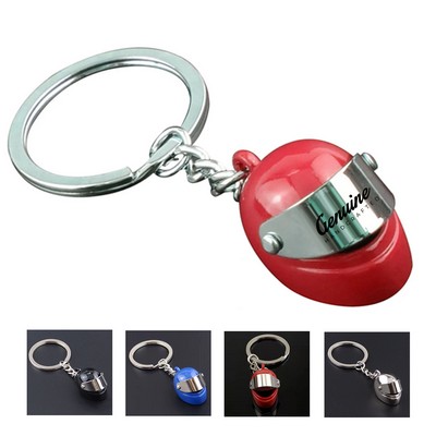 Motorcycle Helmet Shape Key Chain