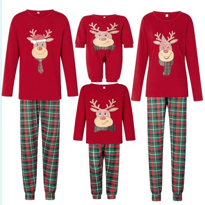 Festive Family Matching Christmas Pajama Set - Cozy Holiday Sleepwear for Parents & Kids