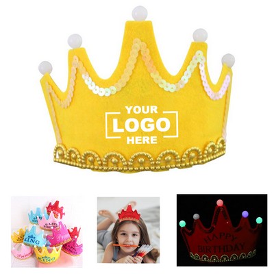 LED Kids Birthday Party Crown Hats(Free Shipping)
