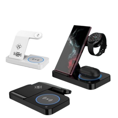 3in1 Phone Charging Station Wireless Charger
