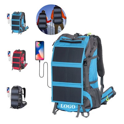 Waterproof Solar Charging Backpack for Hikers