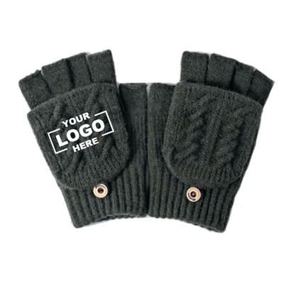 Half Finger Mitten Clamshell Gloves