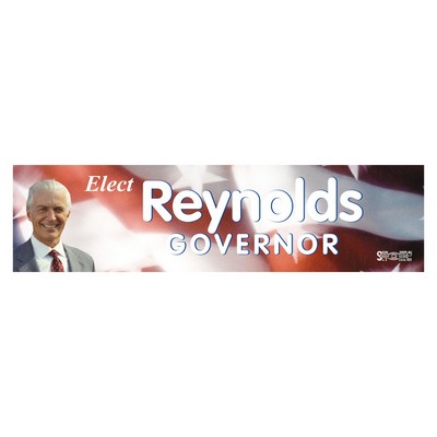 Full Color Bumper Sticker | Rectangle | 3" x 11 1/2" | White Vinyl