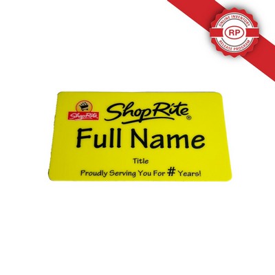 Full Color Name Badge w/Personalization (1.75"x3") Rectangle