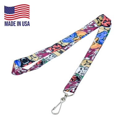 ¾" Lanyard w/J Hook