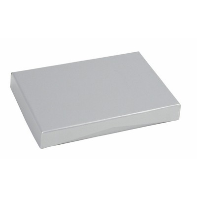 Silver Metallic Presentation Pop-Up Gift Card Box