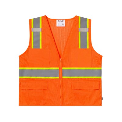 ANSI Class 2 Deluxe 6 Pocket Vest with Pocket