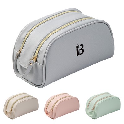 PU Leather Travel Toiletry Bag for Women