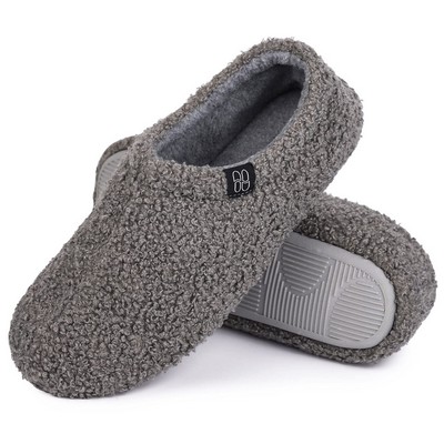 Women's Fuzzy Teddy Memory Foam Slippers, Lightweight Bedroom House Shoes
