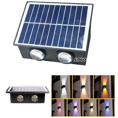 Solar Powered Courtyard Wall Lights