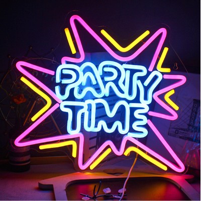 12 Inches Neon Sign Custom Shaped LED Night Club Sign LED Glow Sign Custom Pattern - 3 Colors