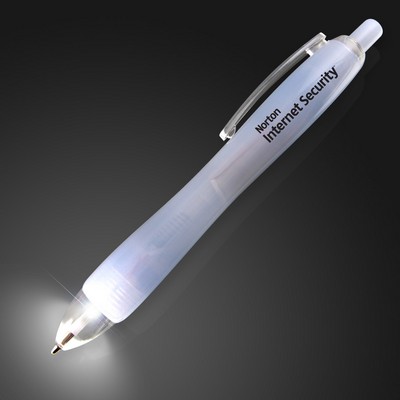 White Light Tip Pen with White LED - Domestic Print