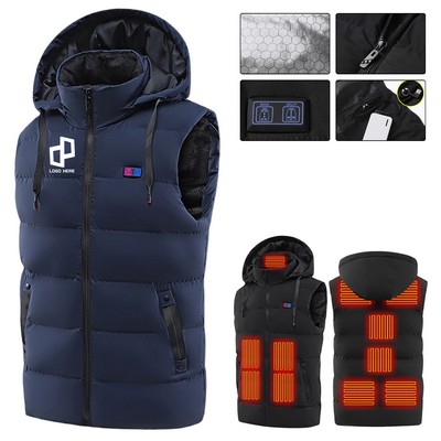 Hooded Electric Heated Vest
