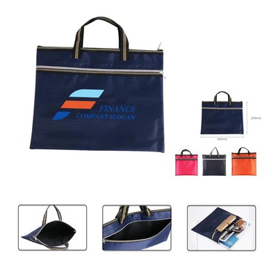 Portable Canvas File Bag Business Briefcase
