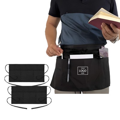 Three-pocket Half Apron